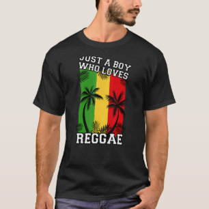 Camiseta Solo Un Niño Que Ama El Reggae Jamaica Music Ras