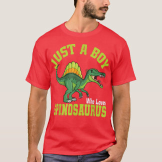 Camiseta Solo Un Niño Que Ama El Spinosaurus I Kids Spinosa