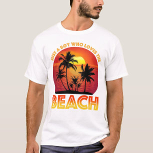 Camiseta Solo Un Niño Que Ama La Playa