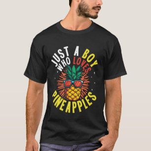 Camiseta Solo Un Niño Que Ama Las Piñas Diseño Divertido Tr