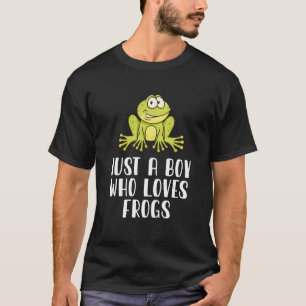 Camiseta Solo Un Niño Que Ama Las Ranas
