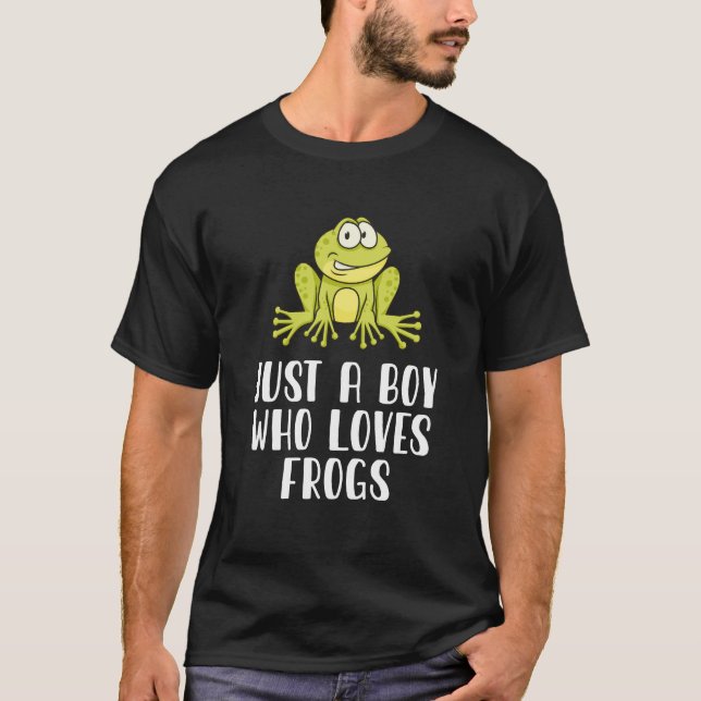 Camiseta Solo Un Niño Que Ama Las Ranas (Anverso)