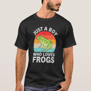 Camiseta Solo Un Niño Que Ama Las Ranas