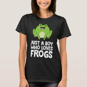 Camiseta Solo Un Niño Que Ama Las Ranas