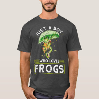 Camiseta Solo Un Niño Que Ama Las Ranas Cute Rana