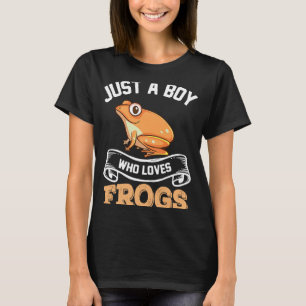 Camiseta Solo Un Niño Que Ama Las Ranas De Rana