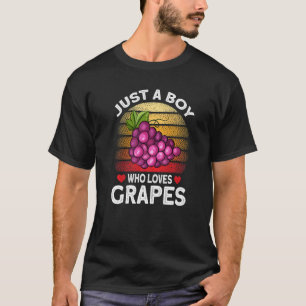 Camiseta Solo Un Niño Que Ama Las Uvas