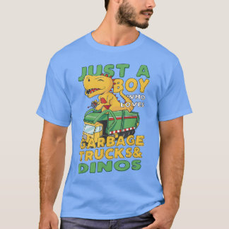 Camiseta Solo Un Niño Que Ama Los Camiones De Basura Y Los 