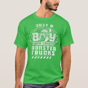 Camiseta Solo Un Niño Que Ama Los Camiones De Monstruo 2