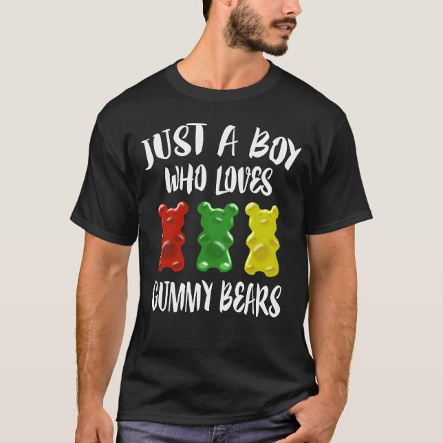 Camiseta Sólo Un Niño Que Ama Los Osos De La Bomba (Anverso)