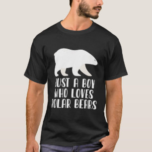 Camiseta Solo Un Niño Que Ama Los Osos Polares