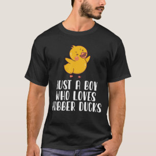 Camiseta Solo Un Niño Que Ama Los Patos De Caucho