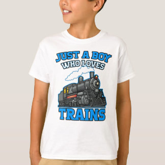 Camiseta Solo Un Niño Que Ama Los Trenes Este Niño Ama Los 