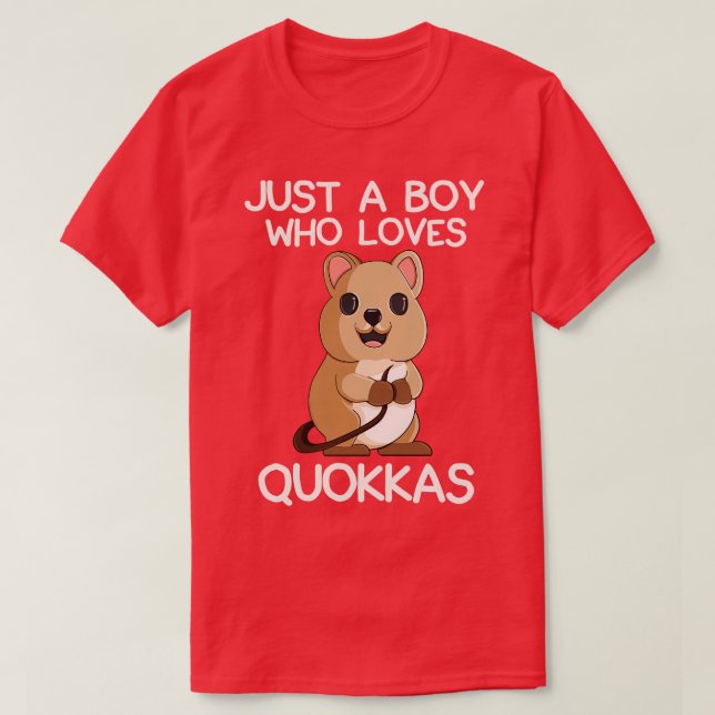 Camiseta Solo Un Niño Que Ama Quokkas (Diseño del anverso)