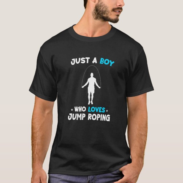 Camiseta Solo Un Niño Que Ama Saltar Rope Skippi (Anverso)