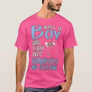 Camiseta Solo Un Niño Que De Verdad Ama A Los Wombats Y Dor