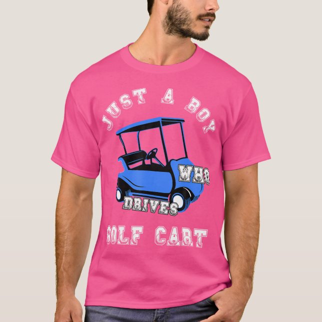 Camiseta Solo Un Niño Que Maneja El Carro De Golf Golfing S (Anverso)
