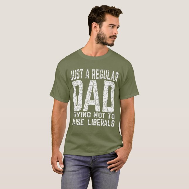 Camiseta solo un padre común tratando de no criar a los lib (Anverso completo)