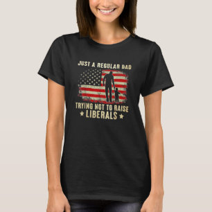 Camiseta Solo Un Padre Regular Intenta No Criar A Los Liber