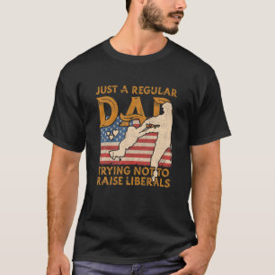 Camiseta Solo Un Padre Regular Intenta No Criar A Los Liber