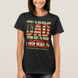 Camiseta Solo Un Padre Regular Intenta No Criar A Los Liber