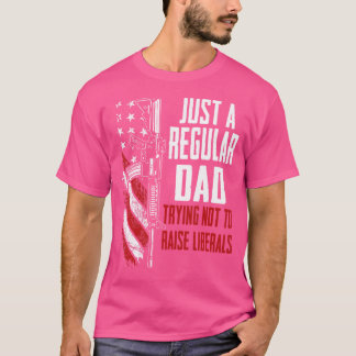 Camiseta Solo Un Padre Regular Intenta No Criar A Los Liber