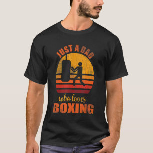Camiseta Solo Un Papá Que Ama A Los Padres Vintage Del Boxe