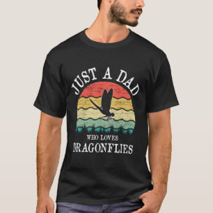 Camiseta Solo un papá que ama el regalo de las libélulas