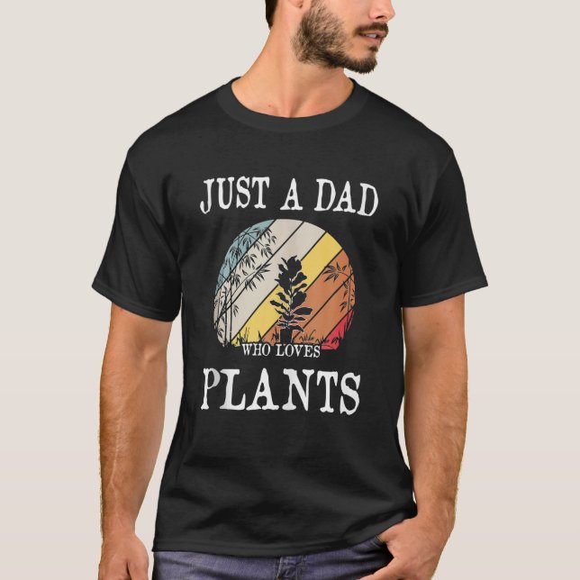 Camiseta Solo Un Papá Que Ama Las Plantas Graciosamente Par (Anverso)