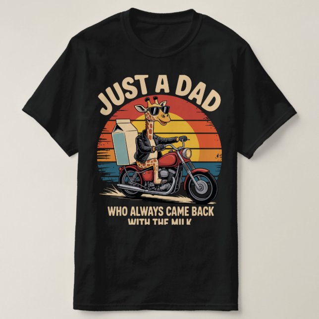 Camiseta Solo Un Papá Que Siempre Regresó Con La Leche (Diseño del anverso)