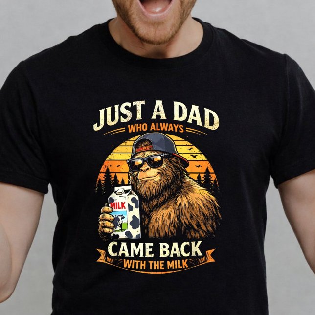 Camiseta Solo un Papá que Siempre Volvía con la Leche (funny-dad-shirt)