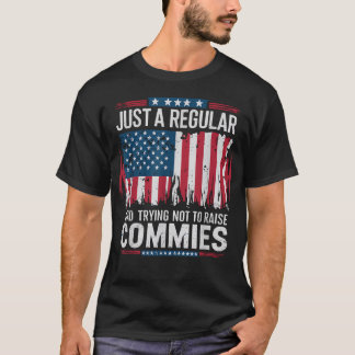 Camiseta Solo Un Papá Regular Intentando No Criar