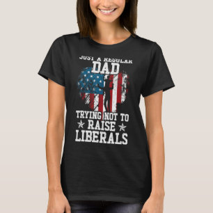 Camiseta Solo un papá tratando de no criar el D del padre l
