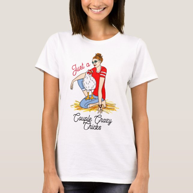 Camiseta Solo un par de chichas locas (Anverso)