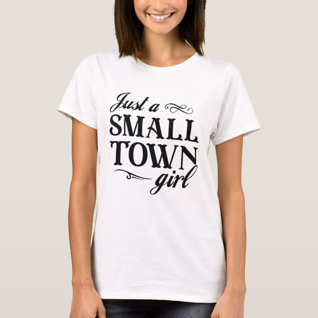 Camiseta Sólo un pequeño Chica (Anverso)