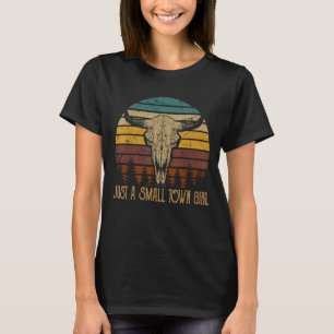 Camiseta Solo un pequeño pueblo Chica Burll Skull Rodeo Oes