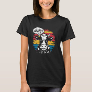 Camiseta Sólo Un Poco Malhumorado - Dicho Divertido Vaca Ca