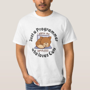 Camiseta Sólo un programador que ama a los gatos