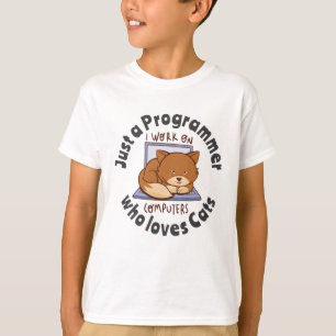 Camiseta Sólo un programador que ama a los gatos