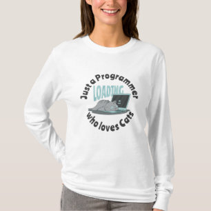 Camiseta Sólo un programador que ama a los gatos