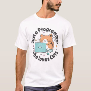 Camiseta Sólo un programador que ama a los gatos