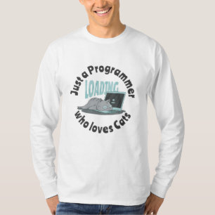 Camiseta Sólo un programador que ama a los gatos