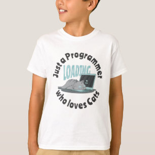 Camiseta Sólo un programador que ama a los gatos