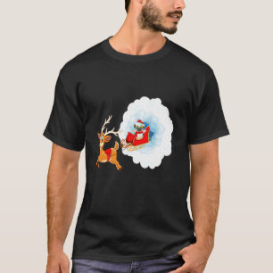 Camiseta Solo un pug en trineo estrellando una bola de niev