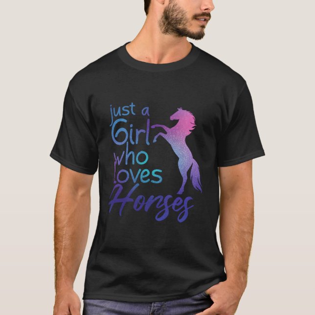 Camiseta Solo un que ama a los caballos (Anverso)