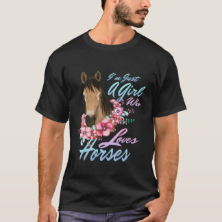 Camiseta Solo un que ama a los caballos