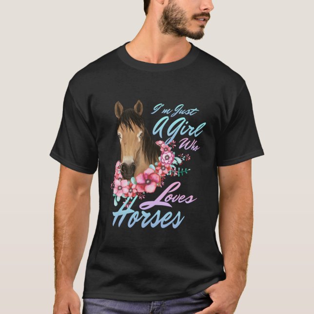 Camiseta Solo un que ama a los caballos (Anverso)