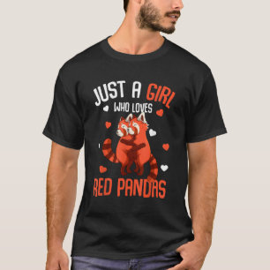 Camiseta Solo un que ama los Pandas Rojos