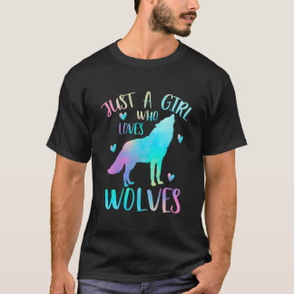 Camiseta Solo Un Quien Ama Lobos Acuarela Lobo