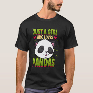 Camiseta Solo Un Quien Ama Pandas Panda